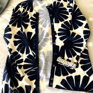 Sweet Lilly Pad J Crew cardigan